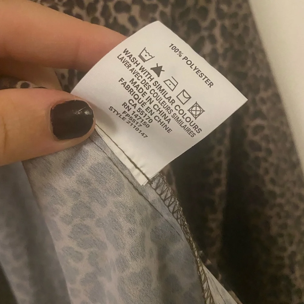 Leopard Print Frank and Oak Blouse - Picture 6 of 6